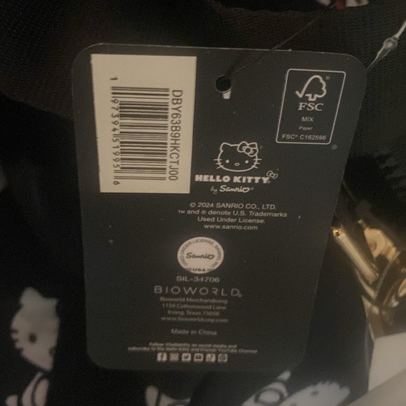 Black Hello Kitty Duffle Bag - Picture 7 of 7